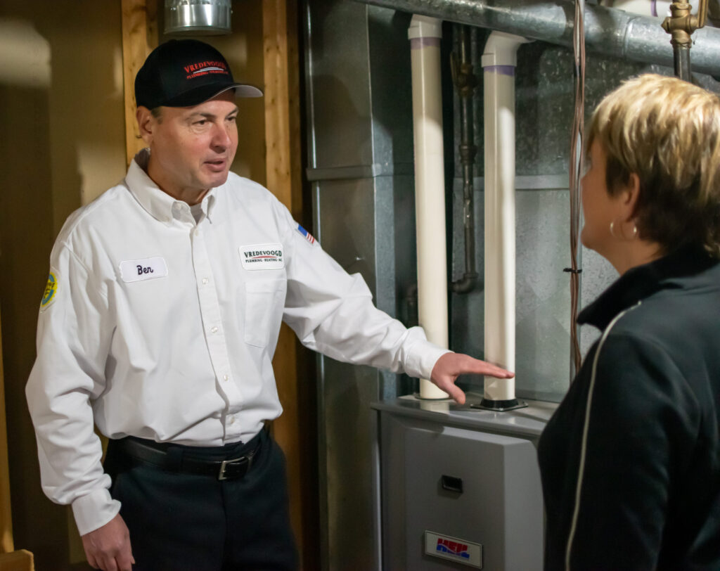 Heater repair technicians