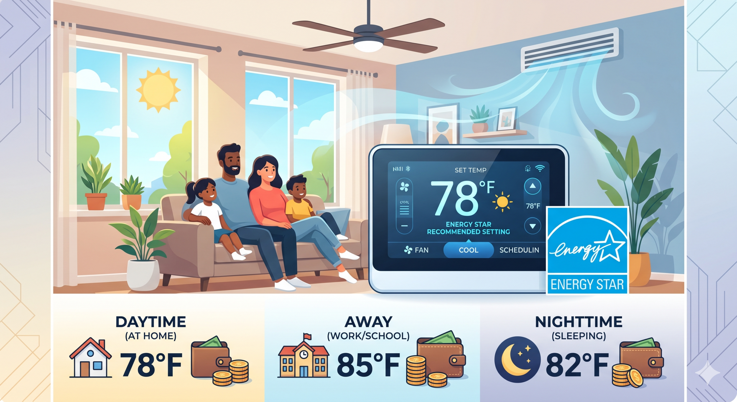 What is the best setting for your AC unit?