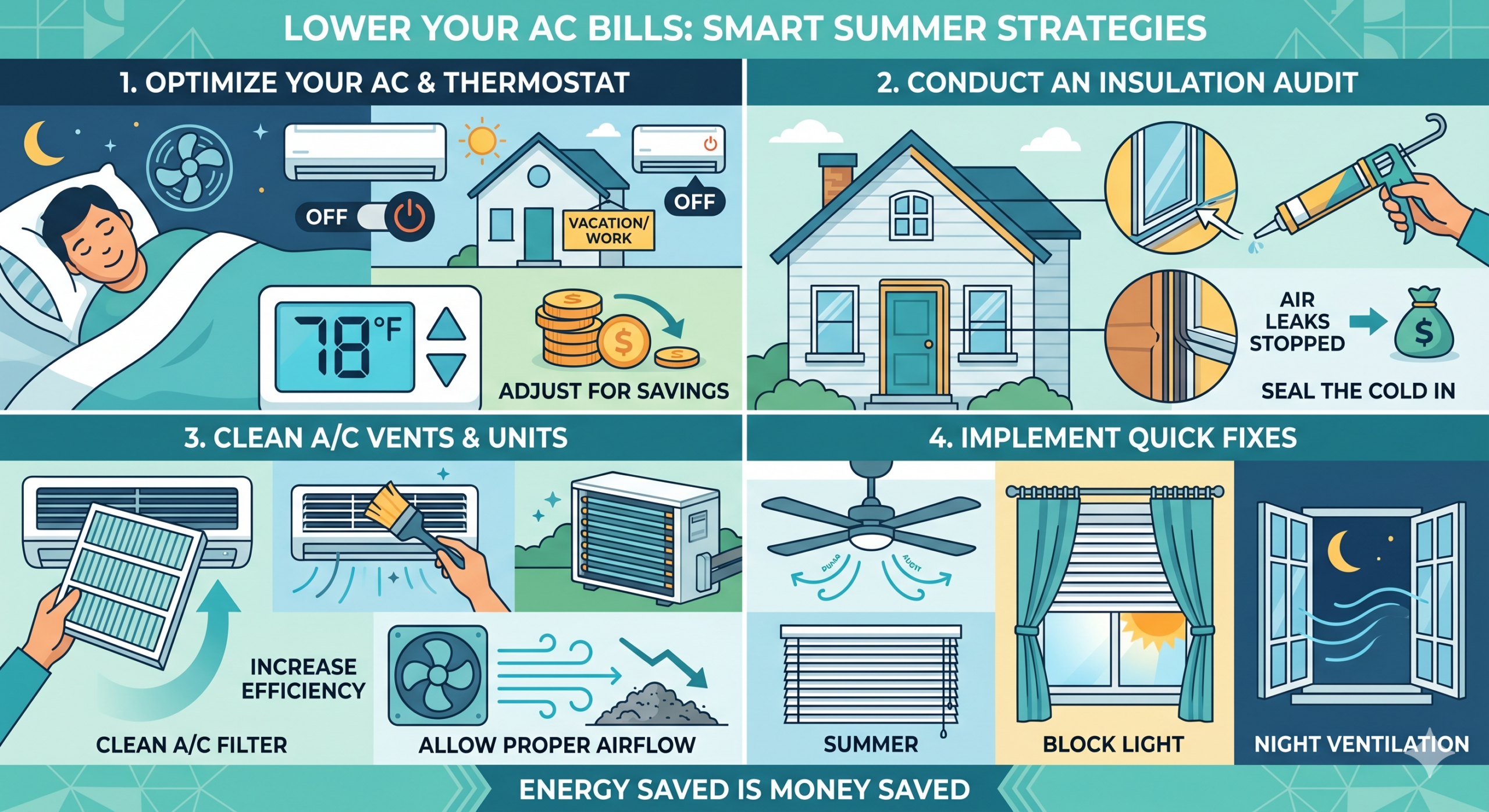 Ways To Keep A/C Bill Lower In The Summer